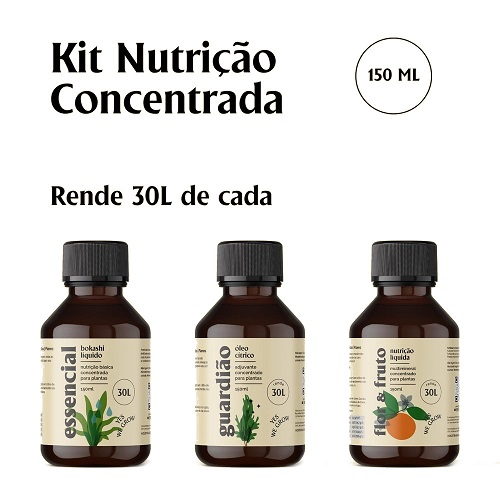 Kit Nutrio Concentrada c/ 3 - 150ml cada - Yes We Grow