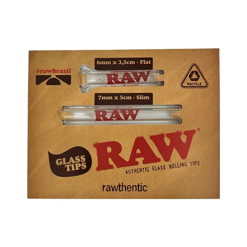 Piteira de Vidro RAW - Kit c/ 2  longa e curta