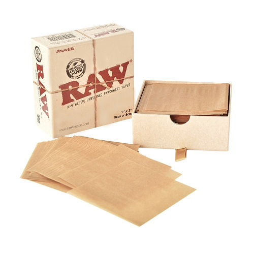 Raw Parchment Paper- Papel para Extração de Rosin- Unidade de 8x8cm