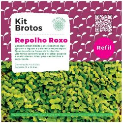 Refil para Kit Brotos Repolho Roxo Yes We Grow